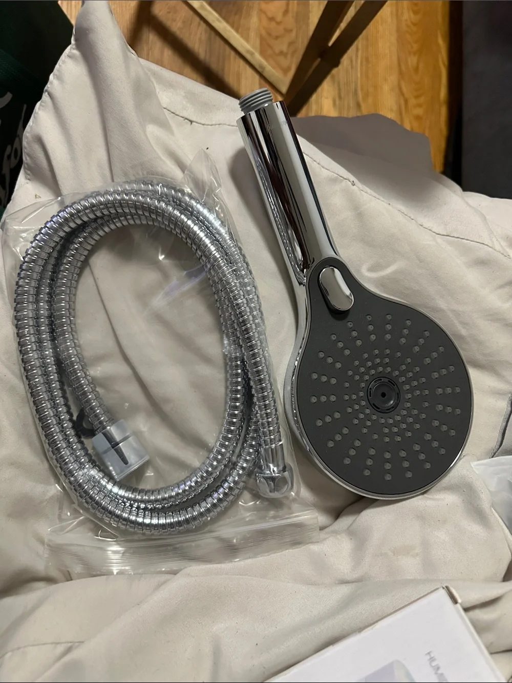 Umi Handheld Shower in Kraft Brown with Black Graphics